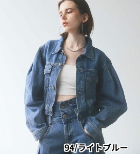 �y�T���V���O�����z�yGISELe 4�����f�ځzatelier SOMETHING POWER SHOULDER DENIM JACKET/�p���[�V�����_�[�f�j���W���P�b�g ���f�B�[�X�A�E�^�[ �A�g���G