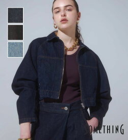 【サムシング公式】【GISELe10月号掲載】atelier SOMETHING BLOUSON/デニムブルゾン レディース