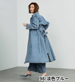 【サムシング公式】【百貨店・直営店限定】SOMETHING デニムトレンチコート SOMETHING 軽アウター デニムジャケット レディース