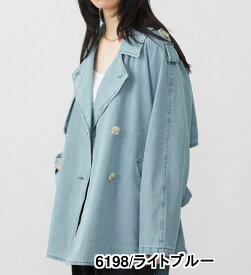 【サムシング公式】SOMETHING デニムハーフトレンチコート レディースアウター