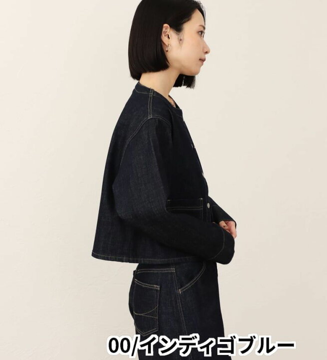 楽天市場】【サムシング公式】SOMETHING ノーカラー デニム ジャケット 