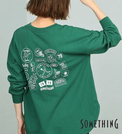 【サムシング公式】【GW SALE★30％OFF】ラウンドヘム長袖Tシャツ/ロンT SOMETHING レディース