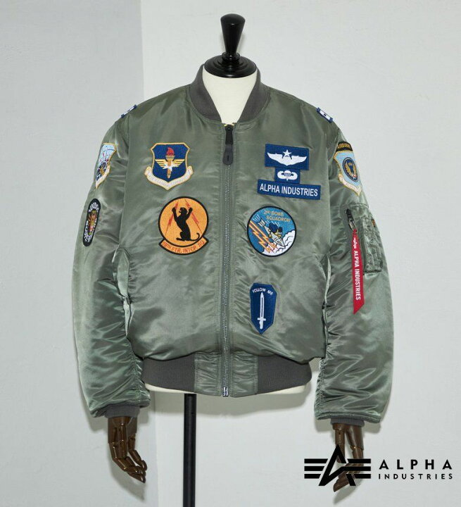 楽天市場】【アルファ公式】【中田商店xALPHA】フルパッチ MA-1 ALPHA 