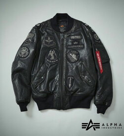 【アルファ公式】【直営店限定】フルパッチMA-1 シープスキン/本革 ALPHA INDUSTRIES