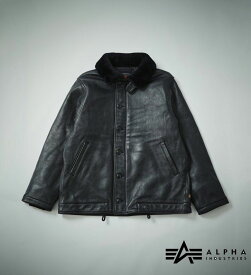 【アルファ公式】レザーN-1デッキジャケット／本革 ALPHA INDUSTRIES