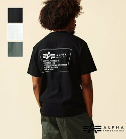 【アルファ公式】【大きいサイズ】MIL.SPECバックプリントTシャツ 半袖 ALPHA INDUSTRIES