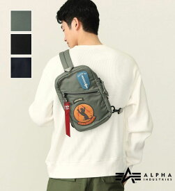 【アルファ公式】パッチド ワンショルダーバッグ コーデュラ ALPHA INDUSTRIES