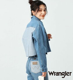 【ラングラー公式】TRUCKER JACKET【REMAKE】デニムジャケット For WOMENS Wrangler Gジャン ジージャン 軽アウター リメイク レディース