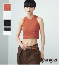 【ラングラー公式】【GW SALE★10％OFF】クロップドリブタンクトップTee Wrangler