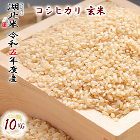 [令和5年度産] コシヒカリ [玄米] 10kg お米 湖北米 特別栽培米 [送料無料(一部除く)] 1等米 安心 安全 滋賀県 湖北町 減農薬栽培 有機栽培