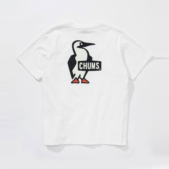 Chums 新品 送料無料 チャムス ブービーロゴtシャツ Ch01 1326 メンズ T Shirt Logo Booby White