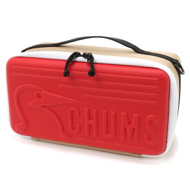 チャムス ケース マルチハードケースM CH62-1823 Beige/Red CHUMS Multi Hard Case M