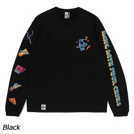 チャムス CHUMS ディスコタイムクルートップ CH00-1463 トレーナー スウェット 裏起毛 ユニセックス