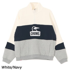 チャムス CHUMS カーンズパネルハーフジップトップ CH00-1509 トレーナー スウェット 裏起毛 オーバーサイズ ユニセックス