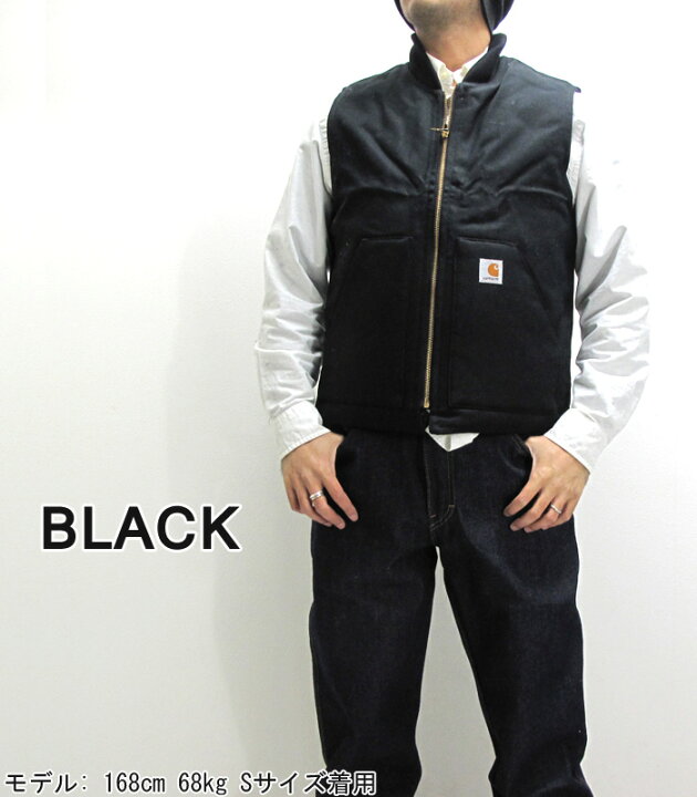 楽天市場】カーハート ベスト Carhartt V01 ダック ベスト 裏地 