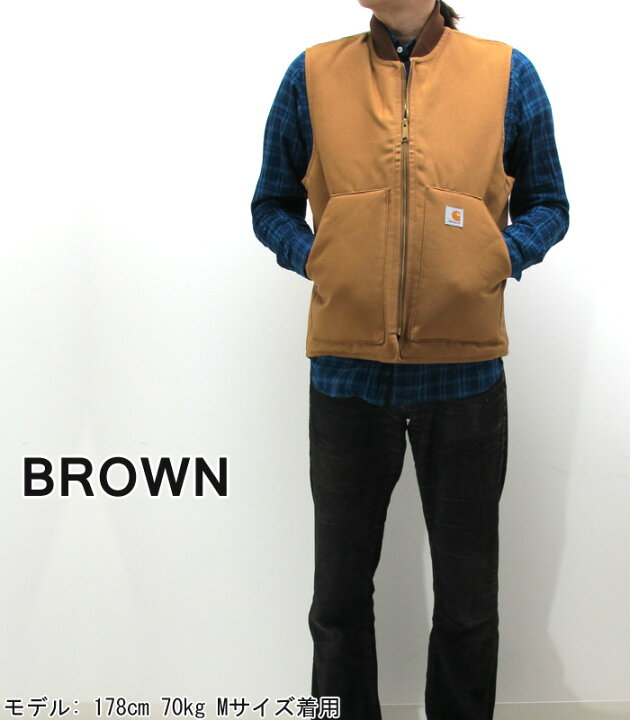 楽天市場】【アウトレット M】カーハート ベスト Carhartt V01 ダック  