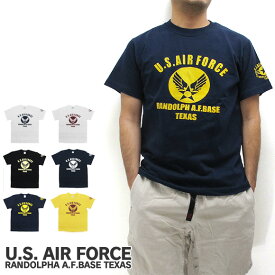 U.S. AIR FORCE ユーエスエアフォース Tシャツ 半袖 RANDOLPH A.F.BASE TEXAS アメリカ軍 米軍 US AIR FOCE ミリタリー ALPHA アルファ ROTHCO ロスコ