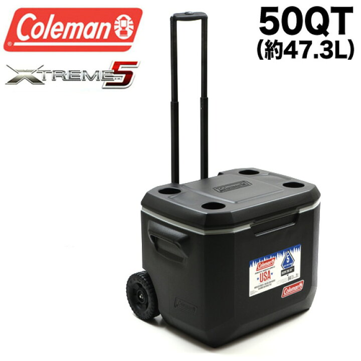 楽天市場 コールマン Coleman クーラーボックス エクストリーム 50qt ホイール クーラー 約47l 大容量 大型 キャスター付き ハードクーラー アウトドア キャンプ Base ベース