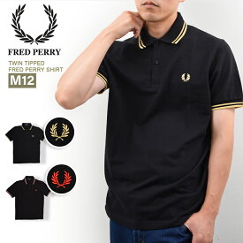 FRED PERRY フレッドペリー ポロシャツ メンズ M12 ツインチップ 半袖ポロシャツ イングランドTWIN TIPPED FREDPERRY SHIRT