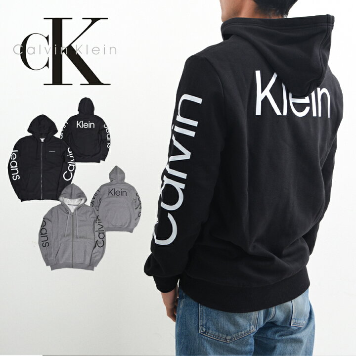 楽天市場】カルバンクライン Calvin Kleint パーカー メンズ ジップ 