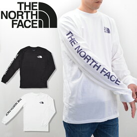 ノースフェイス ロンT 長袖Tシャツ メンズ NF0A471K NF0A811P 袖ロゴ ブランドロゴ Tシャツ THE NORTH FACE MEN'S L/S TNF SLEEVE HIT TEE