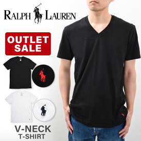 【アウトレット M】ラルフローレン Tシャツ POLO RALPH LAUREN RL66 Vネック 半袖 無地 メンズ【返品交換不可】