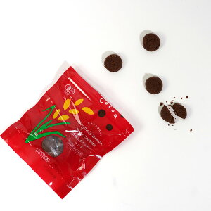 プレゼント ギフト お菓子 おやつ 洋菓子 プチギフト クッキー 焼き菓子 ギフト プチギフト オーガニック グルテンフリー ヴィーガン 有機 玄米クッキー プレーン ココア 13粒入り / 小麦粉