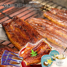 うなぎの井口 × SOY GeLA! お歳暮 2025 ギフト プレゼント うなぎ 国産 蒲焼き 豆乳アイス5個付き お取り寄せグルメ ご褒美 浜松 かば焼き 120g うな重 うな丼 ひつまぶし 冷凍便 鰻 ウナギ 誕生日 食べ物 グルメ