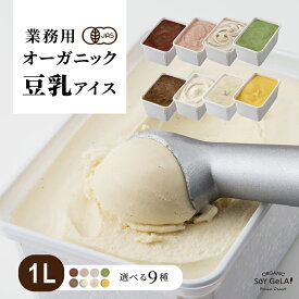 豆乳アイス 業務用 1,000ml 1個 オーガニック 【SOY GeLA!】 無添加 アイスクリーム ジェラート ギフト ヴィーガン スイーツ ビーガン お菓子 卵不使用 牛乳不使用 低カロリー ギルトフリー ヘルシー 1L 大容量 冷凍 送料無料
