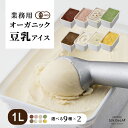 豆乳アイス 業務用 1,000ml 2個 オーガニック 【SOY GeLA!】 無添加 アイスクリーム ジェラート ギフト ヴィーガン スイーツ ビーガン お菓子 卵不使用 牛乳不使用 低カロリー ギルトフリー ヘルシー 1L 大容量 冷凍 送料無料