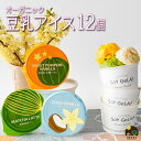 ＼牛乳・卵不使用／ お歳暮 お菓子 アイス 2025 内祝 出産 ギフト プレゼント 豆乳アイス ヴィーガン 無添加 オーガニック お取り寄せスイーツ 食べ物 熨斗対応 誕生日 低カロリー ジェラート 12個 100ml / SOY GeLA! ソイジェラ