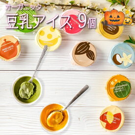 ＼牛乳・卵不使用／ アイス ギフト プレゼント 内祝 出産 豆乳アイス ヴィーガン 無添加 オーガニック お取り寄せスイーツ 食べ物 熨斗対応 誕生日 低カロリー ジェラート 9個 100ml / SOY GeLA! ソイジェラ