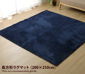 【クーポンで15％OFF！4/24 20:00~4/25 23:59まで】ラグ 【200cm×250cm】ラグマット 長方形 マット 部屋 リビング カーペット 絨毯 洗える 床暖房可能 シャギー ホットカーペット対応