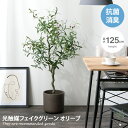 【クーポンで15％OFF! 8/8 0:00~23:59まで★】ナチュレ Nature オリーブ 観葉植物 人工 フェイクグリーン 室内 リビング オフィス 一人暮らし 緑 インテリア 光触媒 空気清浄 消臭 抗菌 防汚 ホルムアルデヒド分解 高さ125cm 人工 造花 観葉 植物 植木