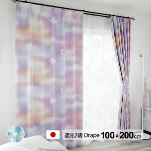 { fBYj[ J[e~bL[/E (MICKEY/Mellow) 100×200cm ՌJ[e(Ռ2) `L EHbVu[J[ԕiEsi DisneyDrape h[v 1