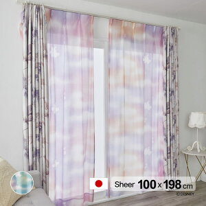{ fBYj[ J[e~bL[/E {C (MICKEY/Mellow voile) 100×198cm EHbVu[J[ԕiEsi DisneySheer VA[ 1