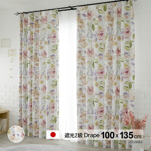 { fBYj[ J[e~bL[/[YObh (MICKEY/Rose grid) 100×135cm ՌJ[e(Ռ2) `L EHbVu[J[ԕiEsi DisneyDrape h[v 1