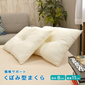 日本 加工 テイジンTL2わた使用 頸椎サポート タイプ 丸洗い 枕 43×63cm ウォッシャブル くぼみ型
