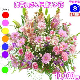 従業員用さんに贈る花★10,000円【送料無料】【あす楽対応】【楽ギフ_包装】【楽ギフ_メッセ】【楽ギフ_メッセ入力】