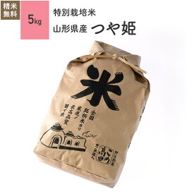 5kg つや姫 山形県産 特別栽培米 令和5年産お米 分つき精米 玄米