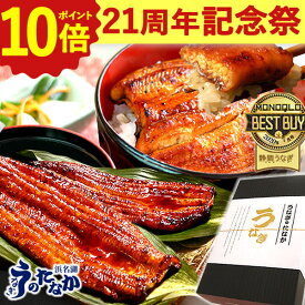 ＼21周年記念★ポイント10倍／ うなぎ 国産 蒲焼き 食べ物 送料無料 鰻 食品 グルメ 人気 ギフト 誕生日 内祝い 秋ギフト ご褒美 お歳暮 御歳暮 お年賀 御年賀 敬老の日 プレゼント 90〜110g2本 2尾 最強配送 【静岡産 通常 AAA 化粧箱】gset [1〜2人前]うなぎのたなか