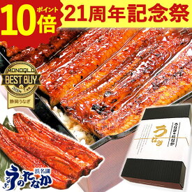 ＼21周年記念★ポイント10倍／ うなぎ 国産 蒲焼き 食べ物 送料無料 鰻 食品 グルメ 人気 ギフト 誕生日 内祝い 秋ギフト ご褒美 お歳暮 御歳暮 お年賀 御年賀 敬老の日 プレゼント 180〜200g2本 2尾 最強配送 【静岡産 通常 AAA 化粧箱】iset [2〜3人前]うなぎのたなか
