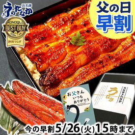 ＼先着100円クーポン！／ 父の日 早割 プレゼント うなぎ 国産 蒲焼き 食べ物 送料無料 鰻 お祝い 食品 グルメ 人気 ギフト 内祝い 誕生日 母の日 ご褒美 最強配送 180〜200g2本 2尾 【静岡産 通常 AAA 化粧箱】iset [2〜3人前]