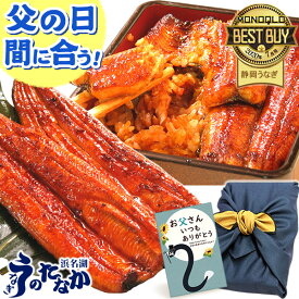 ＼まだ間に合う★300円クーポン／ 父の日 プレゼント うなぎ 国産 蒲焼き 食べ物 送料無料 鰻 食品 人気 ギフト 誕生日 お中元 御中元 夏ギフト ご褒美 特大長蒲焼き1本 1尾 カット蒲焼き2枚 【静岡産 AAA 化粧箱】Aset [2〜3人前]うなぎのたなか