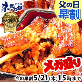 ＼先着150円クーポン！／ 父の日 早割 プレゼント うなぎ 国産 蒲焼き 食べ物 鰻 お祝い 食品 グルメ 人気 ギフト 内祝い 誕生日 母の日 ご褒美 最強配送 選べるセット 【静岡産 AAA 簡易箱】megamori [3〜5人前]