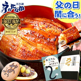 ＼まだ間に合う★300円クーポン／ 父の日 プレゼント うなぎ 国産 蒲焼き 食べ物 送料無料 鰻 食品 人気 ギフト 誕生日 お中元 御中元 夏ギフト ご褒美 最強配送 蒲焼き3枚 どら焼き付 【静岡産 AA 化粧箱】Bsetdora2 [2〜3人前]うなぎのたなか