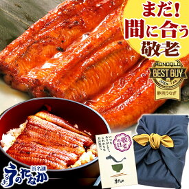 ＼まだ間に合う！／ 敬老の日 プレゼント うなぎ 国産 蒲焼き 食べ物 送料無料 鰻 食品 グルメ 人気 ギフト 誕生日 内祝い 夏ギフト ご褒美 お中元 御中元 180〜200g3本 3尾 最強配送 【静岡産 通常 AAA 風呂敷】F62 [3〜5人前]うなぎのたなか