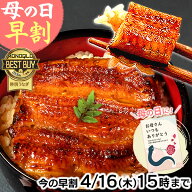 ＼ポイント6倍★本店リニューアル記念／ 母の日 早割 うなぎ 国産 蒲焼き 食べ物 送料無料 鰻 プレゼント…