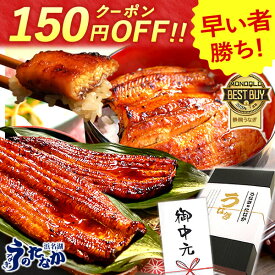 ＼上半期大感謝祭★150円クーポン／ お中元 御中元 プレゼント うなぎ 国産 蒲焼き 食べ物 送料無料 鰻 食品 グルメ 人気 ギフト 誕生日 内祝い 夏ギフト 父の日 ご褒美 90〜110g2本 2尾 最強配送 【静岡産 通常 AAA 化粧箱】gset [1〜2人前]うなぎのたなか