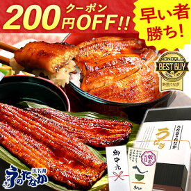 ＼早い者勝ち★200円クーポン／ お中元 プレゼント うなぎ 国産 蒲焼き 食べ物 送料無料 鰻 食品 グルメ 人気 ギフト 誕生日 内祝い 夏 ご褒美 敬老の日 早割 特大 90〜110g 200〜160g 180〜200g 2〜6尾 最強配送 【静岡産 AAA 簡易箱】Gset [1〜6人前]うなぎのたなか